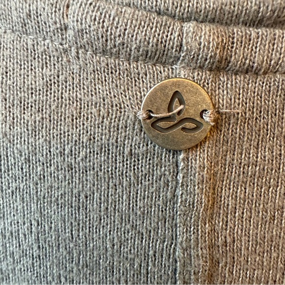 Prana | Gray-Brown Long Sleeve Athleisure Dress with Cowl Neck | Sz XS - Picture 7 of 9